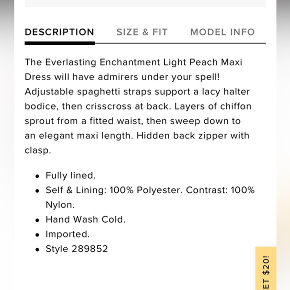 Light Pink Dress - Picture 7 of 7